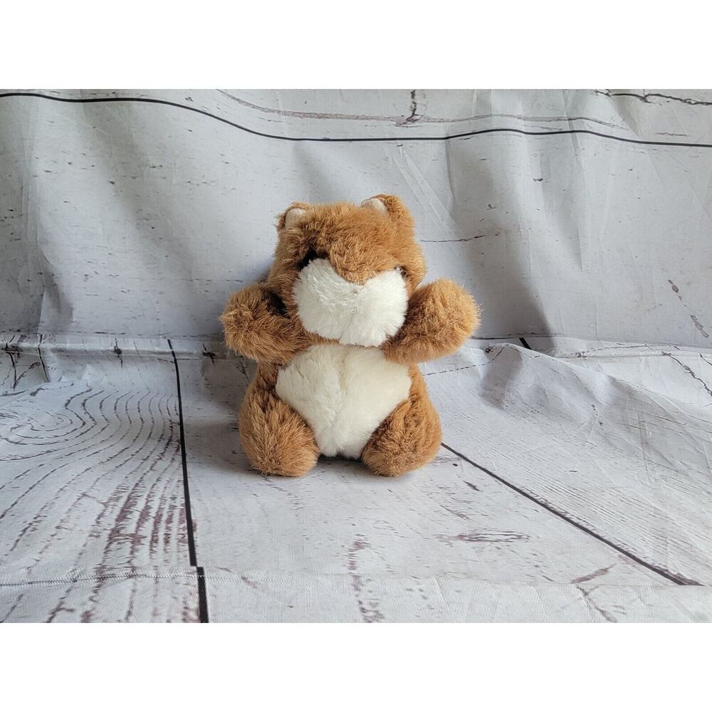 purferred plush squirrel zipper stuffed animal with clip